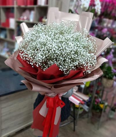 Букет цветов из: Гипсофила в Семибратово