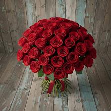 Букет 55 Красных роз Фридом #REPLACE_PRED# Семибратово