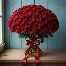 Букет Красные розы Блэк Меджик в Семибратово