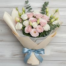 Букет цветов из:  Лизиантусы в Семибратово