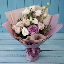 Букет цветов из:  Розы и Лизиантусы в Семибратово