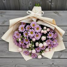 Букет цветов из:  Розы и Хризантемы в Семибратово