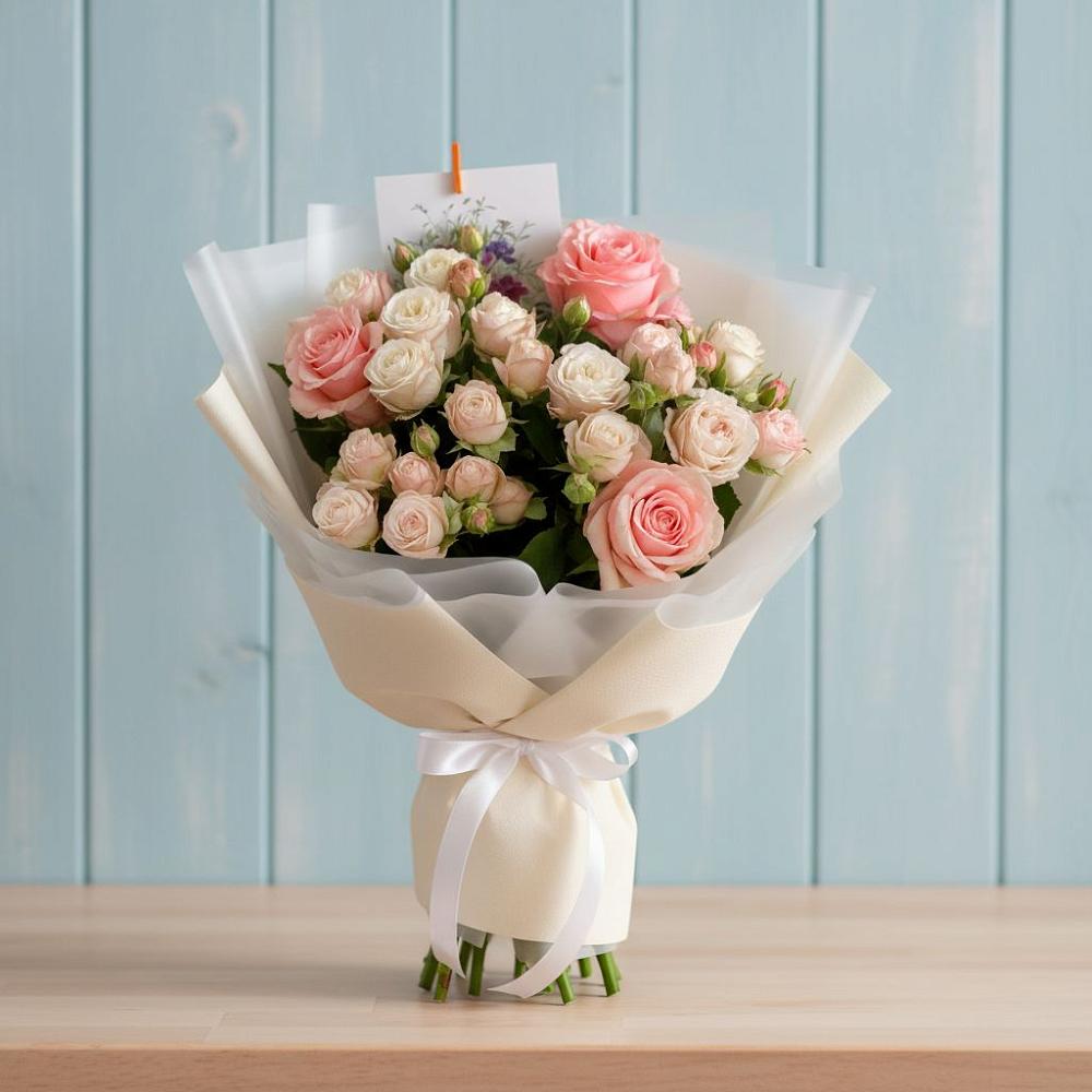 Букет цветов из: Розы в Семибратово