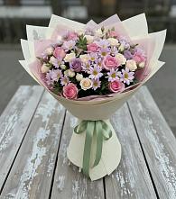 Букет цветов из:  Розы и Хризантемы в Семибратово