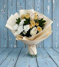 Букет цветов из:  Розы и Хризантемы в Семибратово