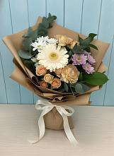 Букет цветов из:  Герберы и Хризантемы в Семибратово