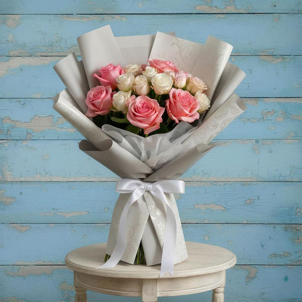 Букет цветов из: Розы в Семибратово