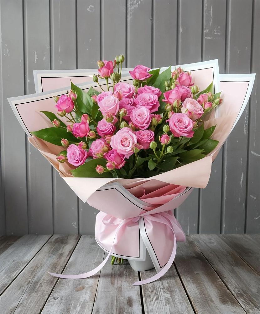 Букет Розовый кустик в Семибратово