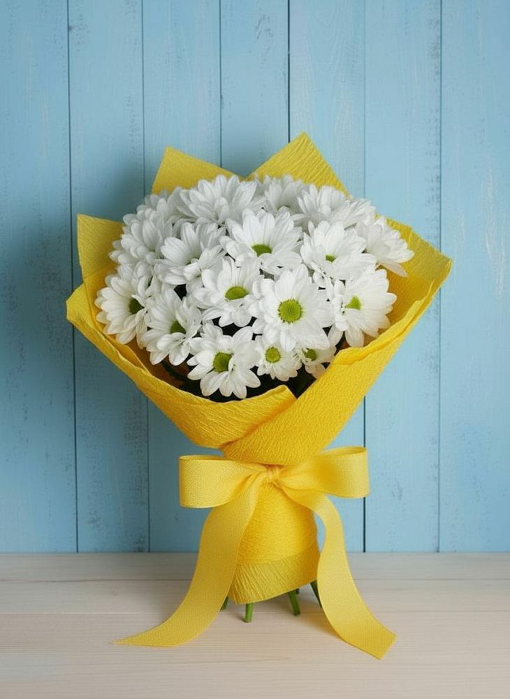 Букет цветов из: Хризантемы в Семибратово