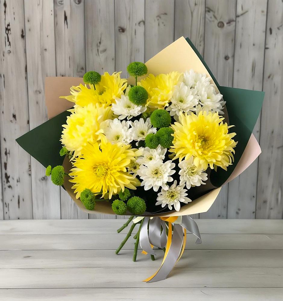 Букет цветов из: Хризантемы в Семибратово