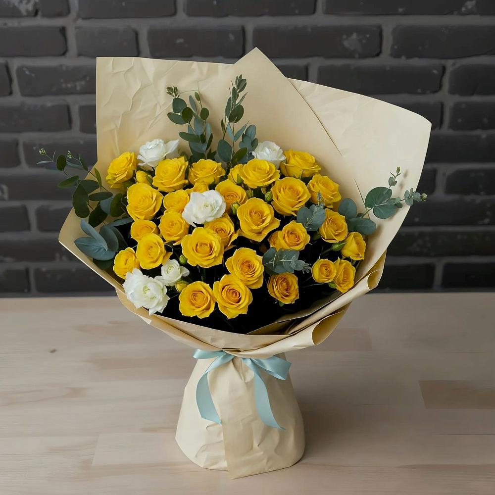 Букет цветов из: Розы в Семибратово