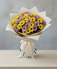 Букет цветов из:  Хризантемы в Семибратово