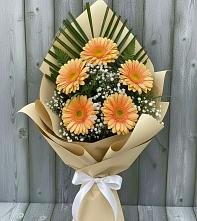 Букет цветов из:  Герберы в Семибратово