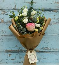 Букет цветов из:  Розы и Лизиантусы #REPLACE_PRED# Семибратово