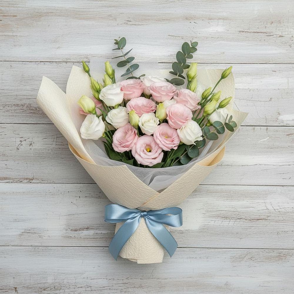 Букет цветов из: Лизиантусы в Семибратово